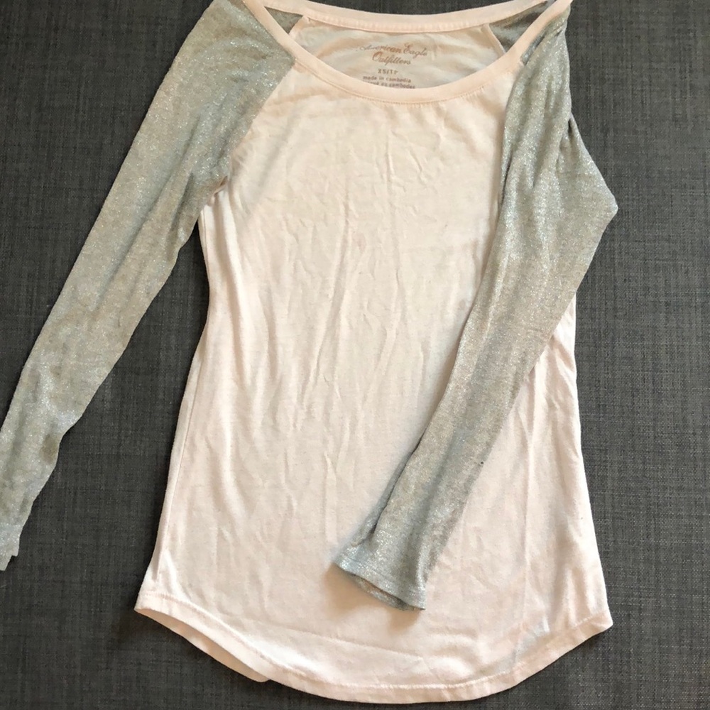 AEO XS Baseball tee style shirt
